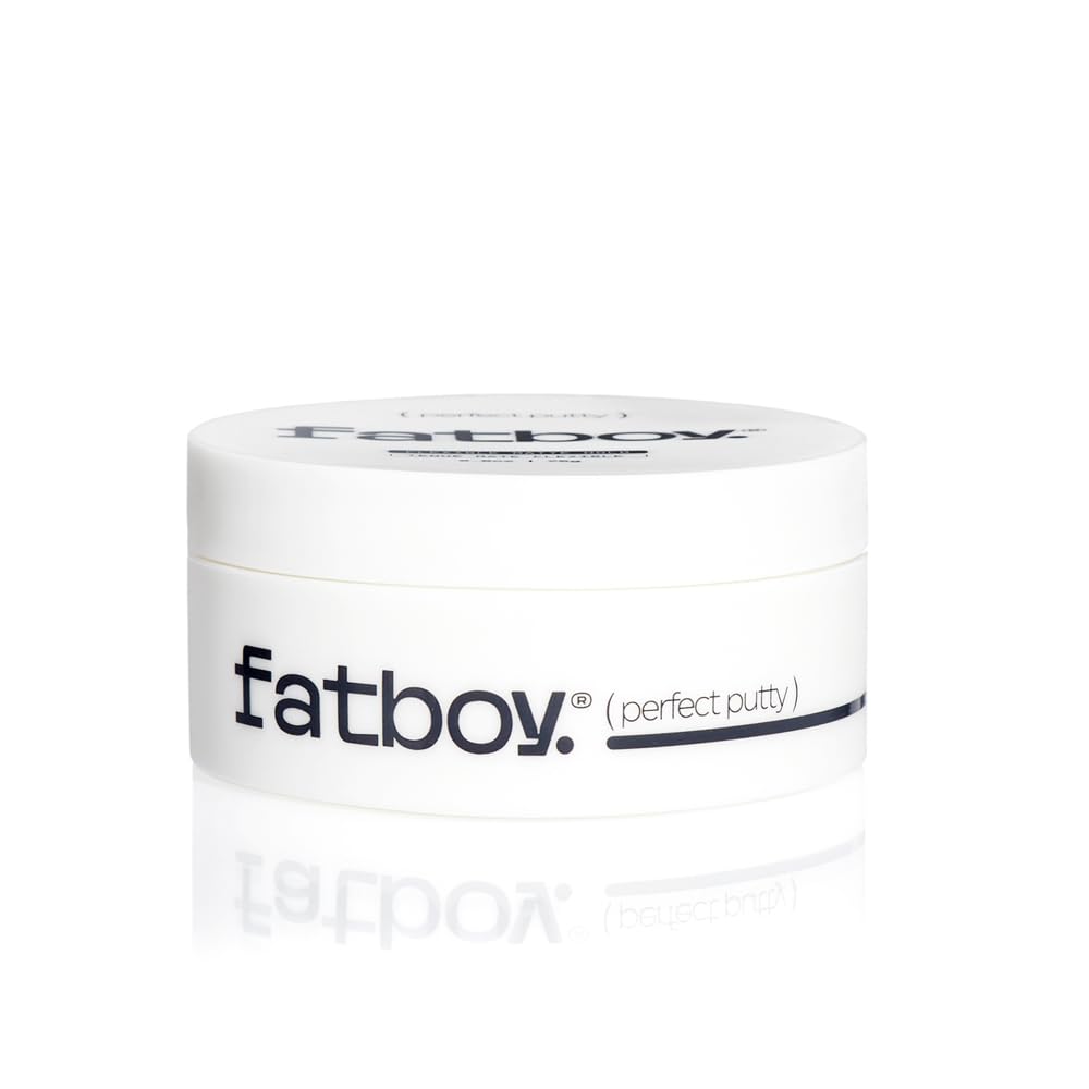 Fatboy Hair Perfect Putty Styling Kaolin Clay Putty for All Hair Types, Color Safe & Paraben Free, Medium Hold Volume &