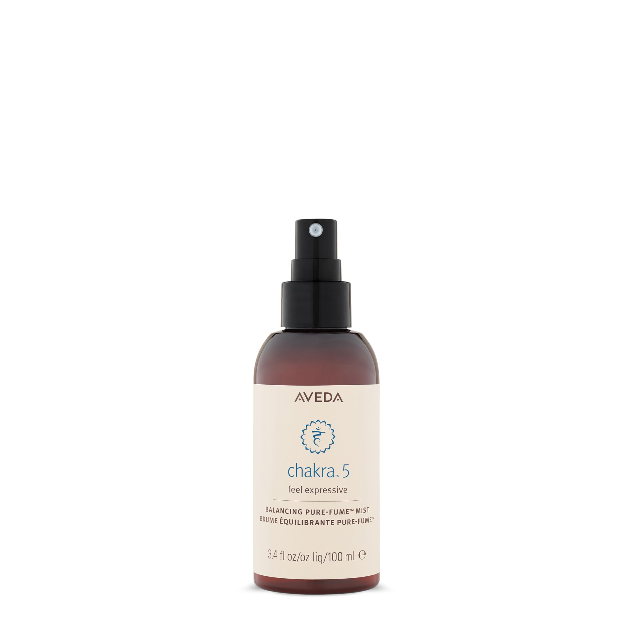 Aveda Chakra 5 Balancing Pure-Fume Mist for Body & Room: Throat Chakra | Certified Organic Grapefruit, Rosemary, Ylang Y