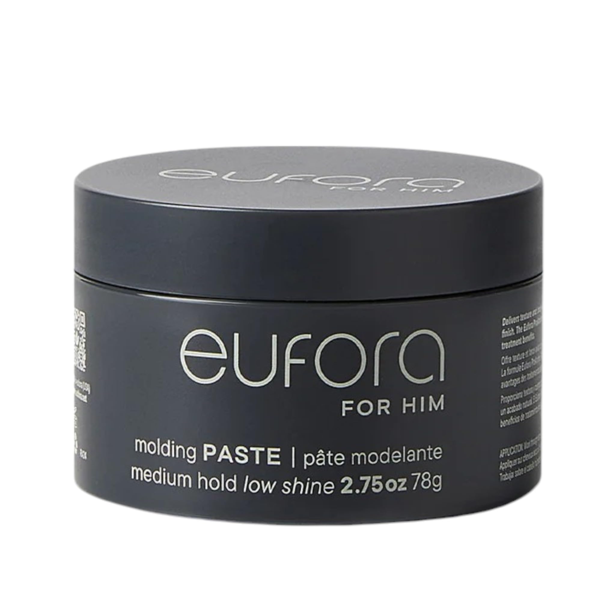 Eufora Styling Molding Paste for Men - Medium Hold - |75 Oz - Matte Finish, Thick Hold, Easy-Retractable Tube
